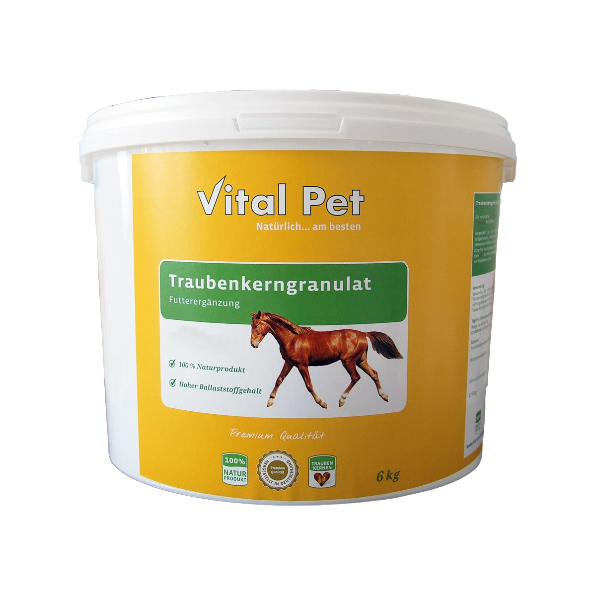 Vital Pet Traubenkerngranulat für Pferde | 6kg | Art.-Nr. 301