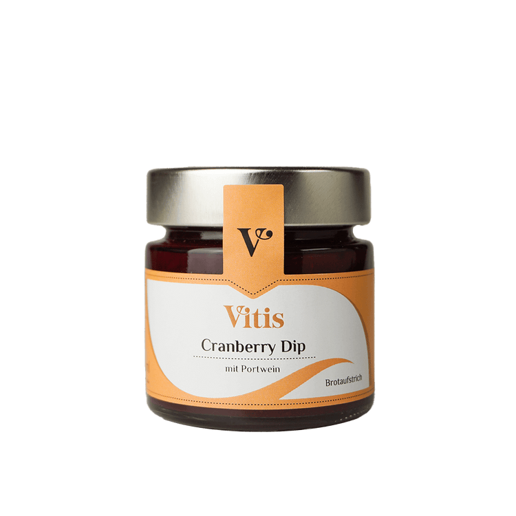 Ein Glas Cranberry Dip mit Portwein von Vitis24.