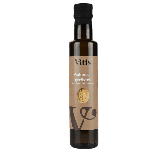 Eine Flasche Walnussöl geröstet von Vitis24.