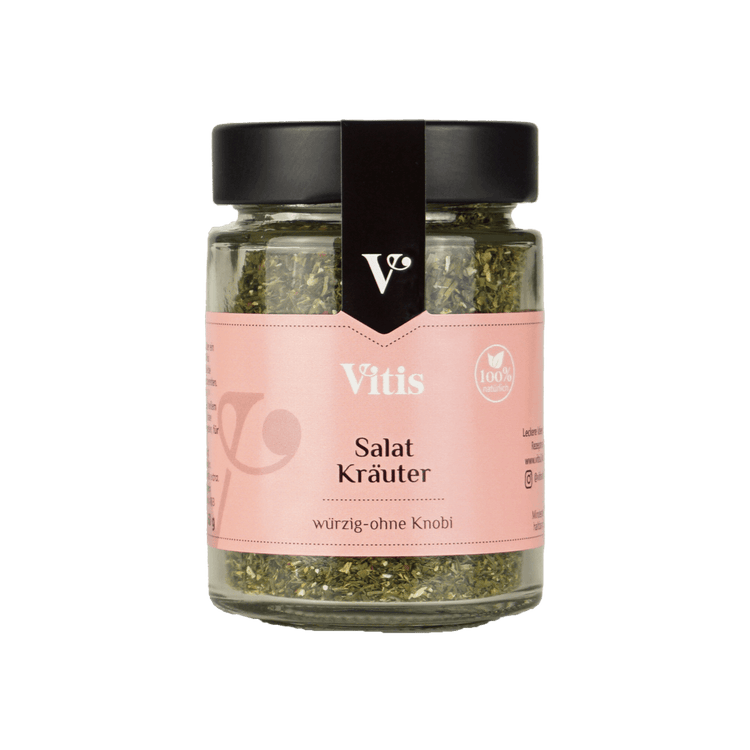 Ein Glas Salatkräuter Gewürzmischung von Vitis24.